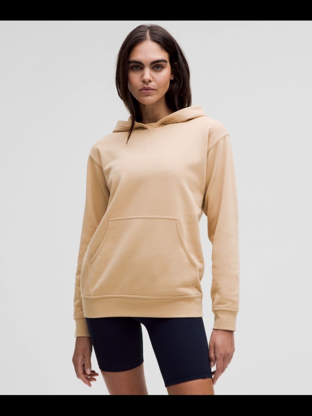 lululemon athletica Sandstone Beige Hooded Pullover